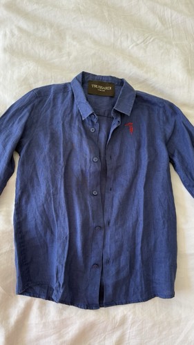 Camicia lino trussardi - di,